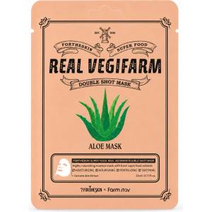FORTHESKIN Успокояваща маска FORTHESKIN SUPER FOOD REAL VEGIFARM DOUBLE SHOT MASK-Aloe