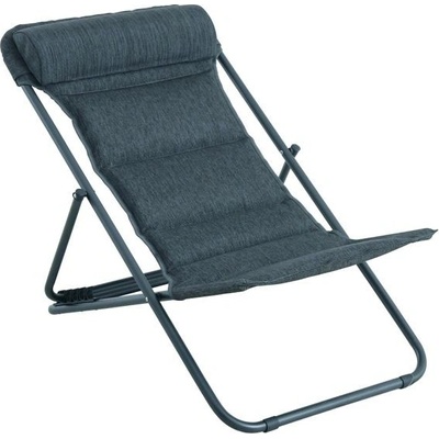 Sunfun Maja Zahradní křeslo sklopné, 140 × 70 × 104,5, kov, textil, antracit