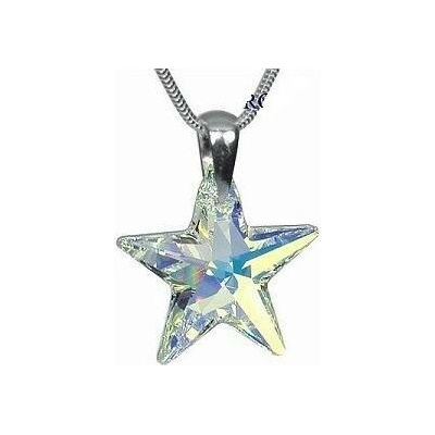 Prosperk Řetízek ocelový s přívěskem Swarovski hvězda S0907