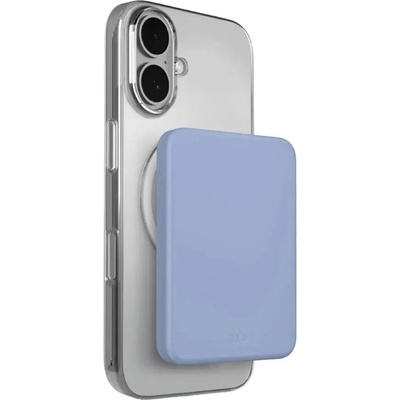 PURO Ултратънка външна батерия Puro 4200mAh, съвместима с MagSafe USB-C - синя (PUFCBB40P2MAGBLUE17)