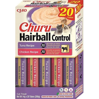 INABA Churu Hairball Control за котки - 20x14g