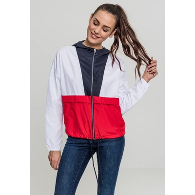 Urban Classics Дамско яке в три цвята от Urban Classics Ladies 3-Tone Oversize Windbreaker UB-TB2010-01243 - Тъмносин, размер M