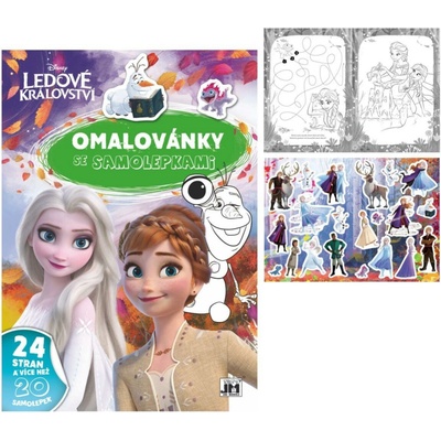 Jiri Models Omalovánky se samolepkami Ledové království