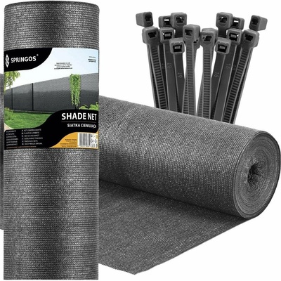 Springos tieniaca sieť 95 % 1,7 x 10 m 185 g/m² svetlo antracitová SN0068