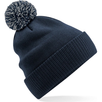 Beechfield čepice B 450B Snowstar, dětská COT-53450Bt7499 Navy/šedá světlá