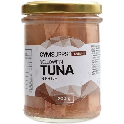 GymSupps Tuňák žlutoploutvý filety ve vlastní šťávě 200 g