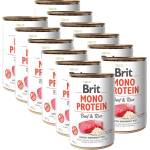 Brit Консерва Brit Mono Protein Beef & Rice, 12 x 400 г