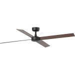 Faro Barcelona Faro 34356-Вентилатор за таван rudder l кафяв/черен Ø 132 см + дистанционно управление (fa34356)