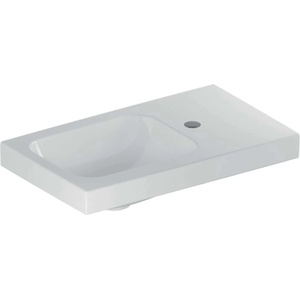 Geberit iCon - Умивалник 53x31x13 см, без преливник, отвор за смесител отдясно, бял 501.832. 00.1 (501.832.00.1)
