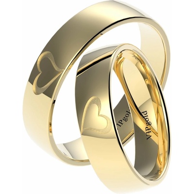 VIPgold Svadobné obrúčky 7325 žlté zlato