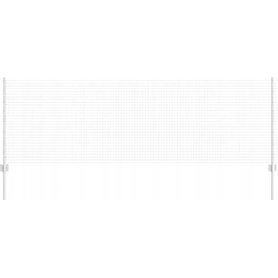 Oplocení ze svařovaného drátu s 11 sloupky Stříbrný 0,8 x 25 m Ocel