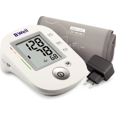 B.Well Автоматичен апарат за кръвно налягане b. well pro-33 с адаптер (64102_bw)