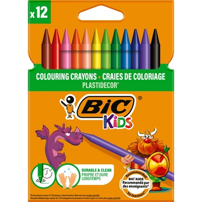BIC Kids Plastidecor voskovky pre deti balenie 12 kusov