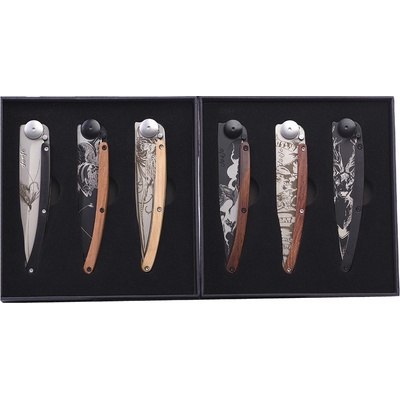 Deejo DEE079 Sada kapesních nožů 37g Nature collection 6 ks