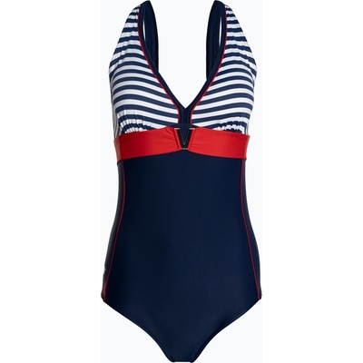 AQUASPEED Дамски бански костюм от една част AQUA-SPEED Maris blue/white