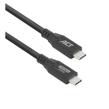 Image 1 of ACT Кабел USB-C - USB-C, 0.5 м / USB4, 20Gbps, 240W (AC7420)