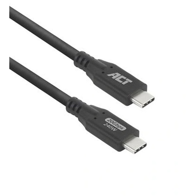 ACT Кабел USB-C - USB-C, 0.5 м / USB4, 20Gbps, 240W (AC7420)