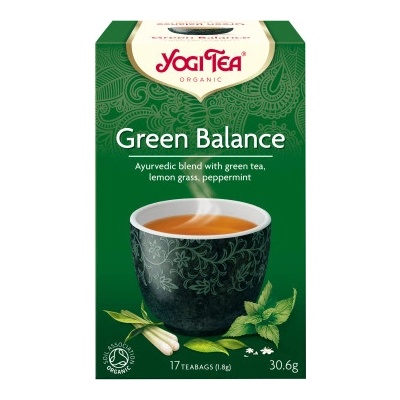 Yogi Tea Bio Zelená energie rovnováha 17 x 1,8 g