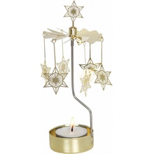Pluto produkter Rotující svícen Art Deco Star Gold