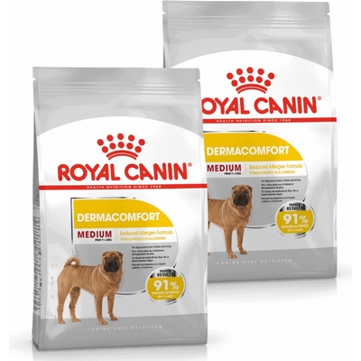 Royal Canin Medium Dermacomfort 2 x 12 kg