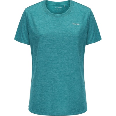 USA Pro Дамска тениска USA Pro Tech C Tee Womens - Teal