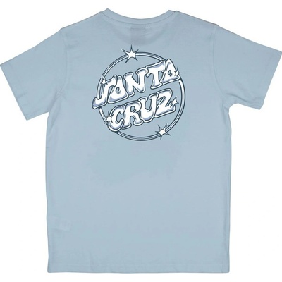Santa Cruz Youth Glint Dot T-Shirt Sky Blue