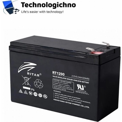 Ritar Оловна батерия RITAR RT1290 12V/9Ah терминал2 (RITAR-RT1290)