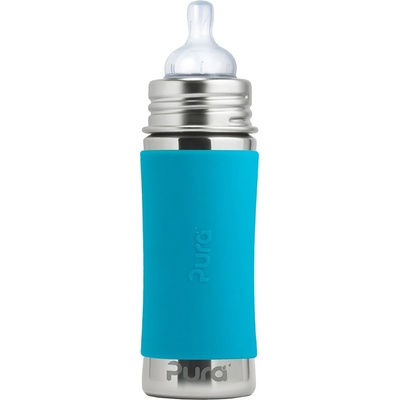 Pura nerezová kojenecká láhev 325ml aqua