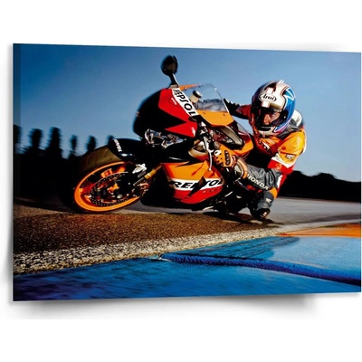 Sablio Obraz Motorkář 2 - 110x110 cm Varianta: Sablio Obraz Motorkář 2 - 150x110 cm