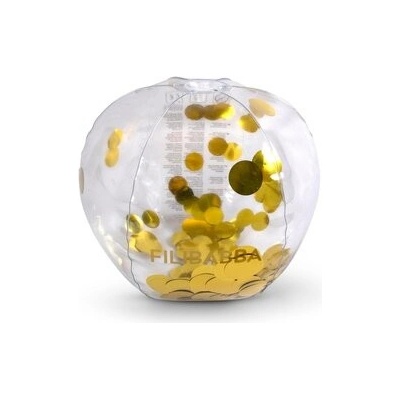 FILIBABBA PLÁŽOVÁ LOPTA GOLD CONFETTI