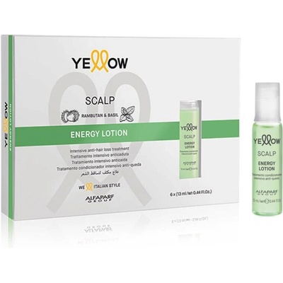 Alfaparf Milano Интензивни енергизиращи ампули против косопад Yellow Scalp Energy Lotion 6x13ml