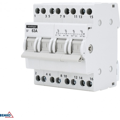 Přepínač Schelinger 400 V IP20 63 A