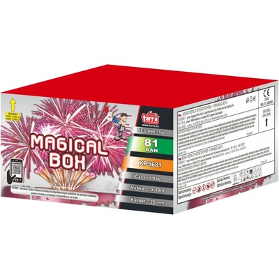 Ohňostroj batéria výmetnic MAGICAL BOX 81 rán 6x1