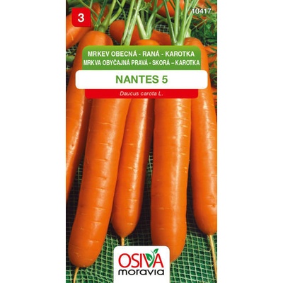 Mrkev raná - karotka - Nantes 5 Osiva moravia 3 g