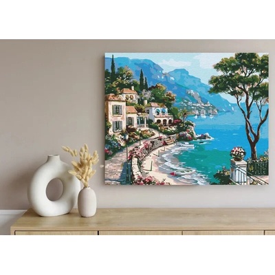 Art&Hobby Malování podle čísel ITALIAN HOLIDAYS na rámu 40 x 50 cm