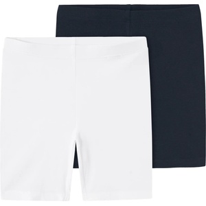 Name it Детски клин Name it Kid's Vivian Solid Short Legging 2-Pack Leggings - Dark Sapphire / Bright White - размер 134/140 (EU) (711-0329-0215)