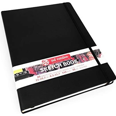 Talens Art Creation Sketchbook v pevné vazbě Black 21 x 29,7