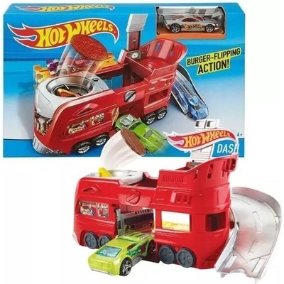 Mattel Hot Wheels City: Надпревара за бързо хранене комплект писта (FJN39)