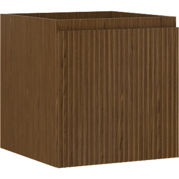 Mexen Rivel 45 см шкаф за баня под мивка, 1 чекмедже, оребрен, орех - 91A20-04547-1-BF86 (91A20-04547-1-BF86)