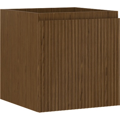 Mexen Rivel 45 см шкаф за баня под мивка, 1 чекмедже, оребрен, орех - 91A20-04547-1-BF86 (91A20-04547-1-BF86)