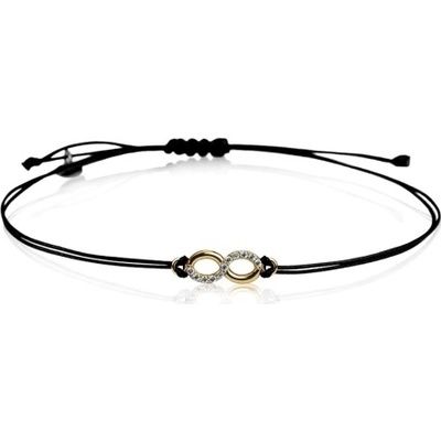 Couple Kabbalah náramek žluté zlato se zirkony, 585-66-5-0005.0Z00.0.00.001.cr