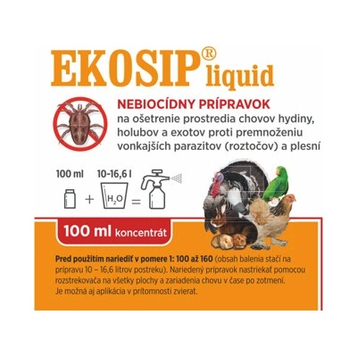 Ekosip Liquid roztok proti roztočům pro prostředí 100 ml