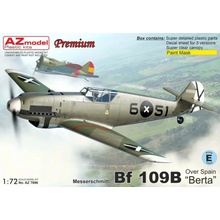 AZmodel Messerschmitt Bf 109B Berta Over Spain 1:72