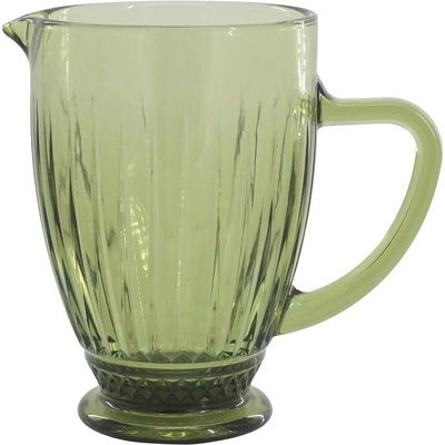 Chic Antique Zelený sklenený džbán s vrúbkami Saint-Émilion 1000 ml