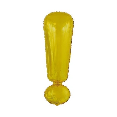 Amscan Foliový symbol Výkričník zlatý 100 cm