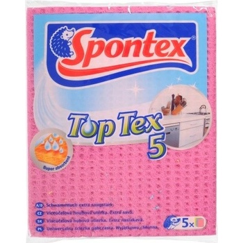 Spontex Top Tex víceúčelová houbová utěrka 5 ks