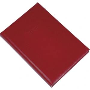 Realsystem Дневник за срокове REALSYSTEM Standard B/5, ежедневен, с бели листа, бордо, 2027 5621-09 (5621-09)