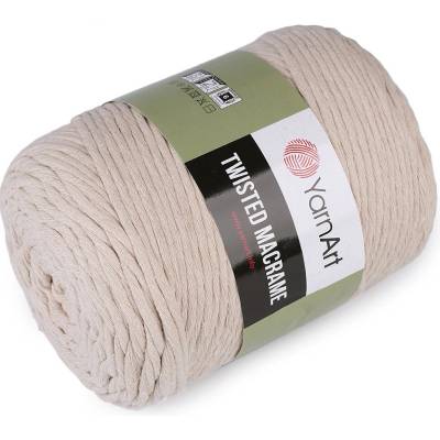 Prima-obchod Pletací příze Twisted Macrame 500 g rozčesávací, barva 2 (753) přírodní