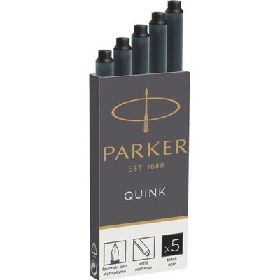 Parker Bombičky Quink 1502/0150382 černé 5 ks