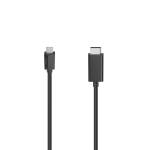 Hama Видео кабел, USB-C мъжко - DisplayPort мъжко, Ultra HD, 4K, 200717 (4047443444813)